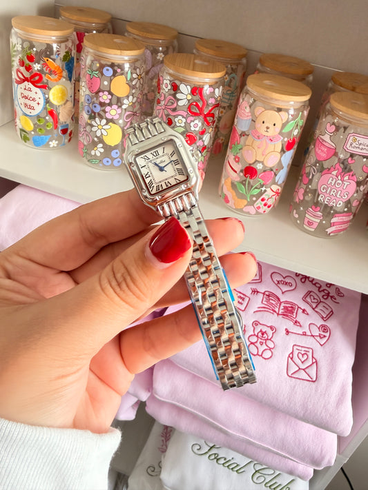 Reloj tipo CTR Acero Inoxidable Plateado