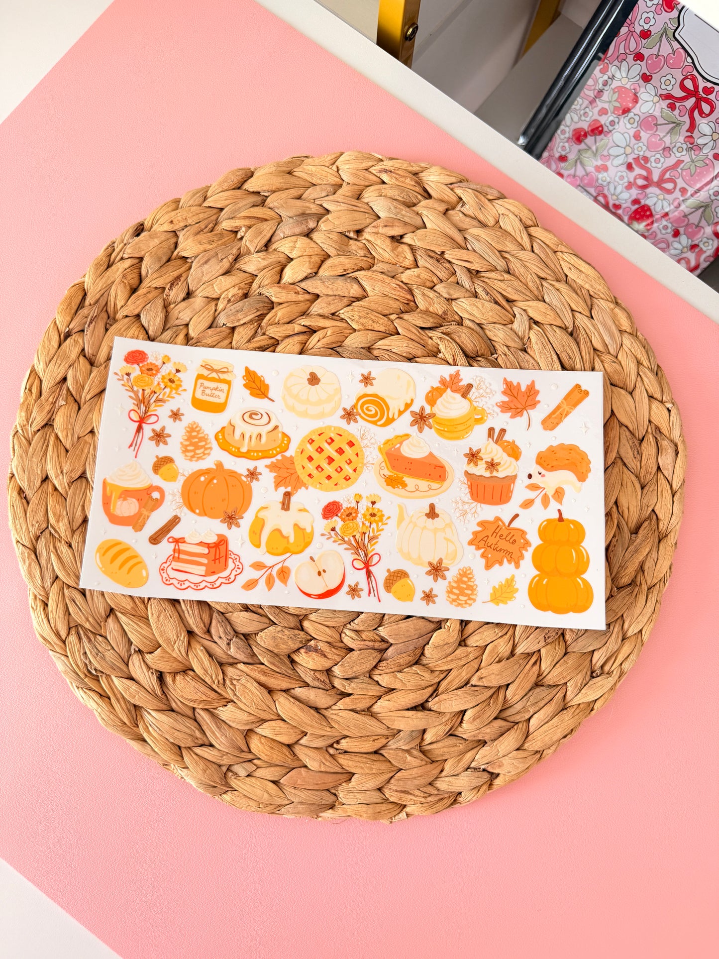 Glass Drinkware Pumpkin Spice