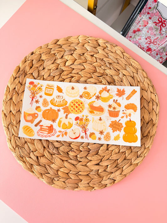 Glass Drinkware Pumpkin Spice