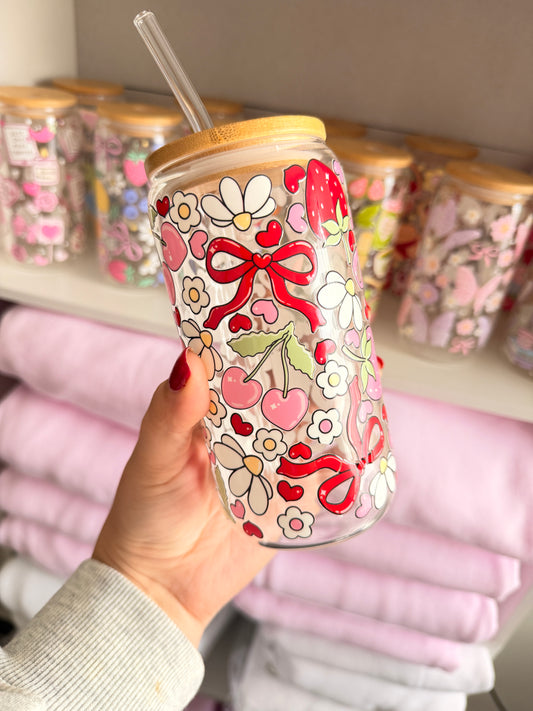 Glass Drinkware Strawberry