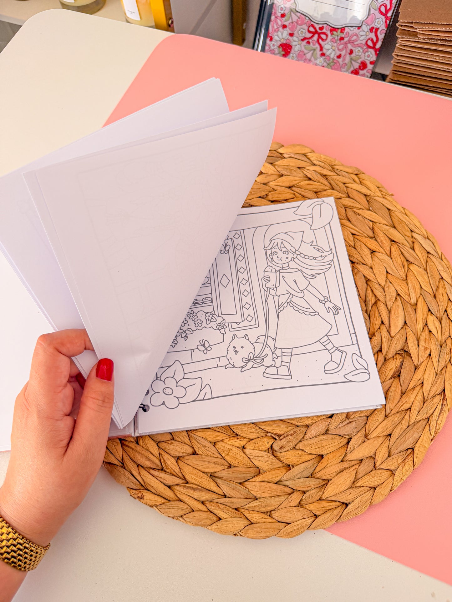 Coloring Book Cozy Girl Moments