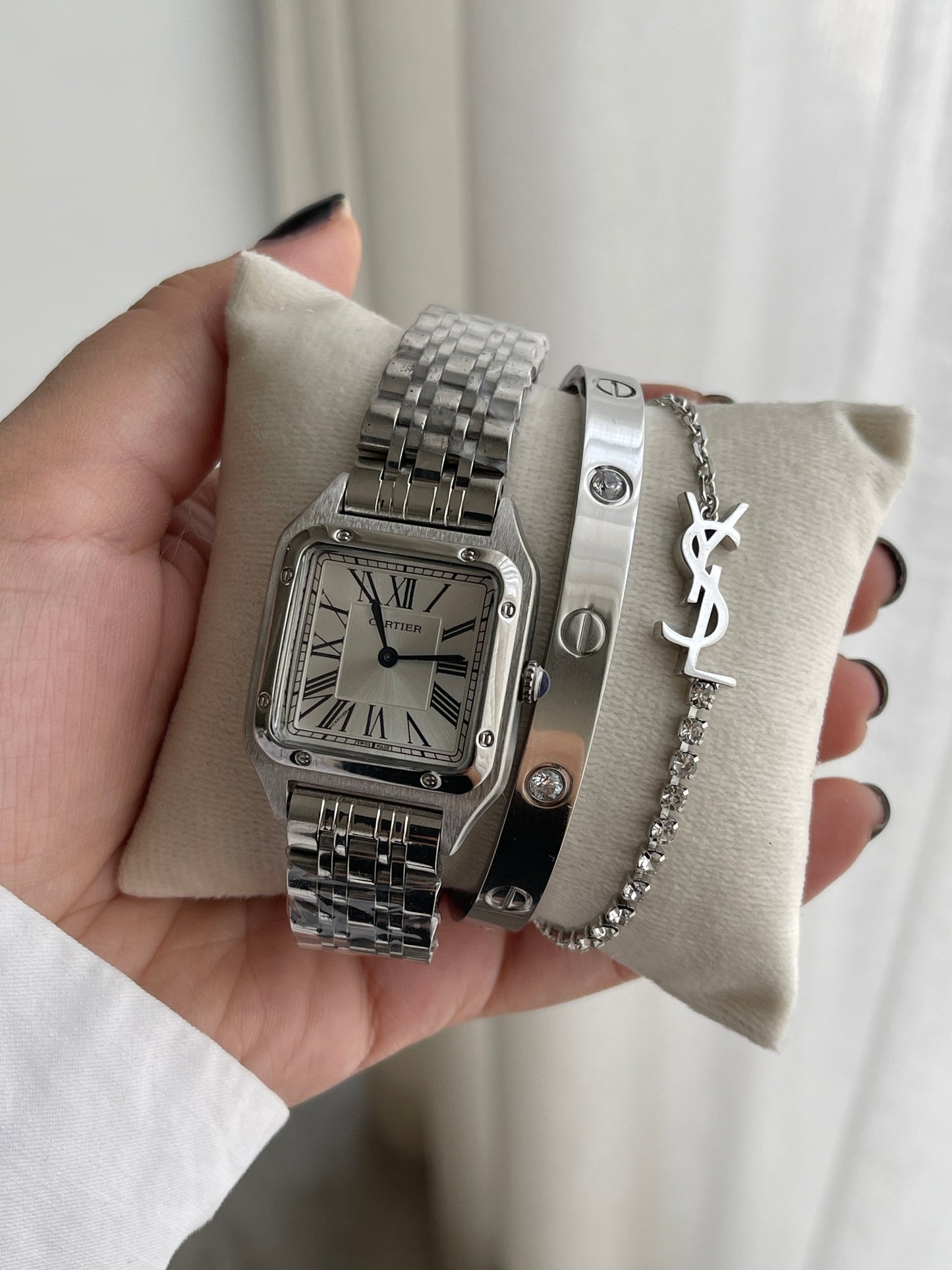 Pulsera CTR Brillo Plateado