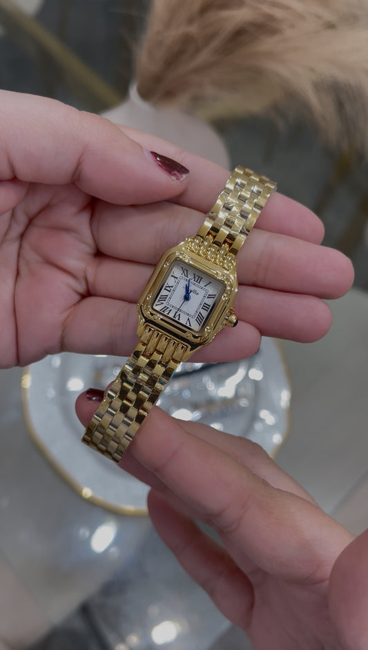 Reloj tipo CTR Acero Inoxidable Dorado