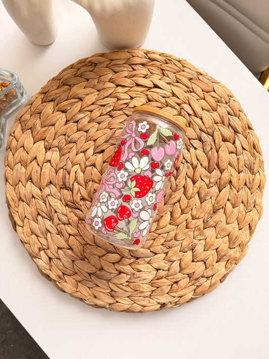 Glass Drinkware Strawberry