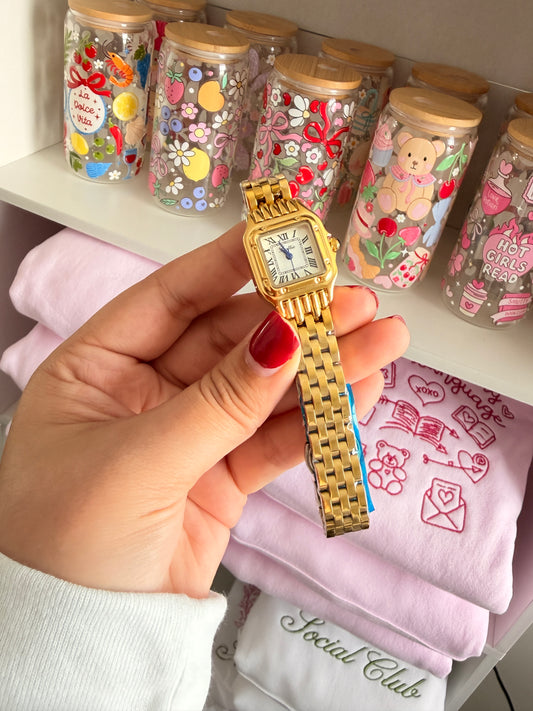 Reloj tipo CTR Acero Inoxidable Dorado