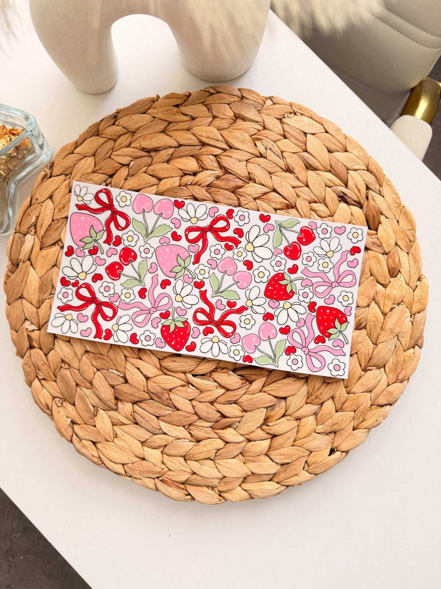 Glass Drinkware Strawberry