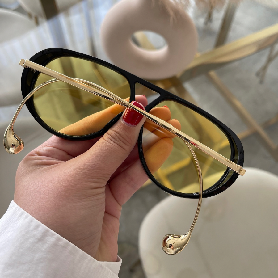 Lentes Tipo BV Amarillo Gota