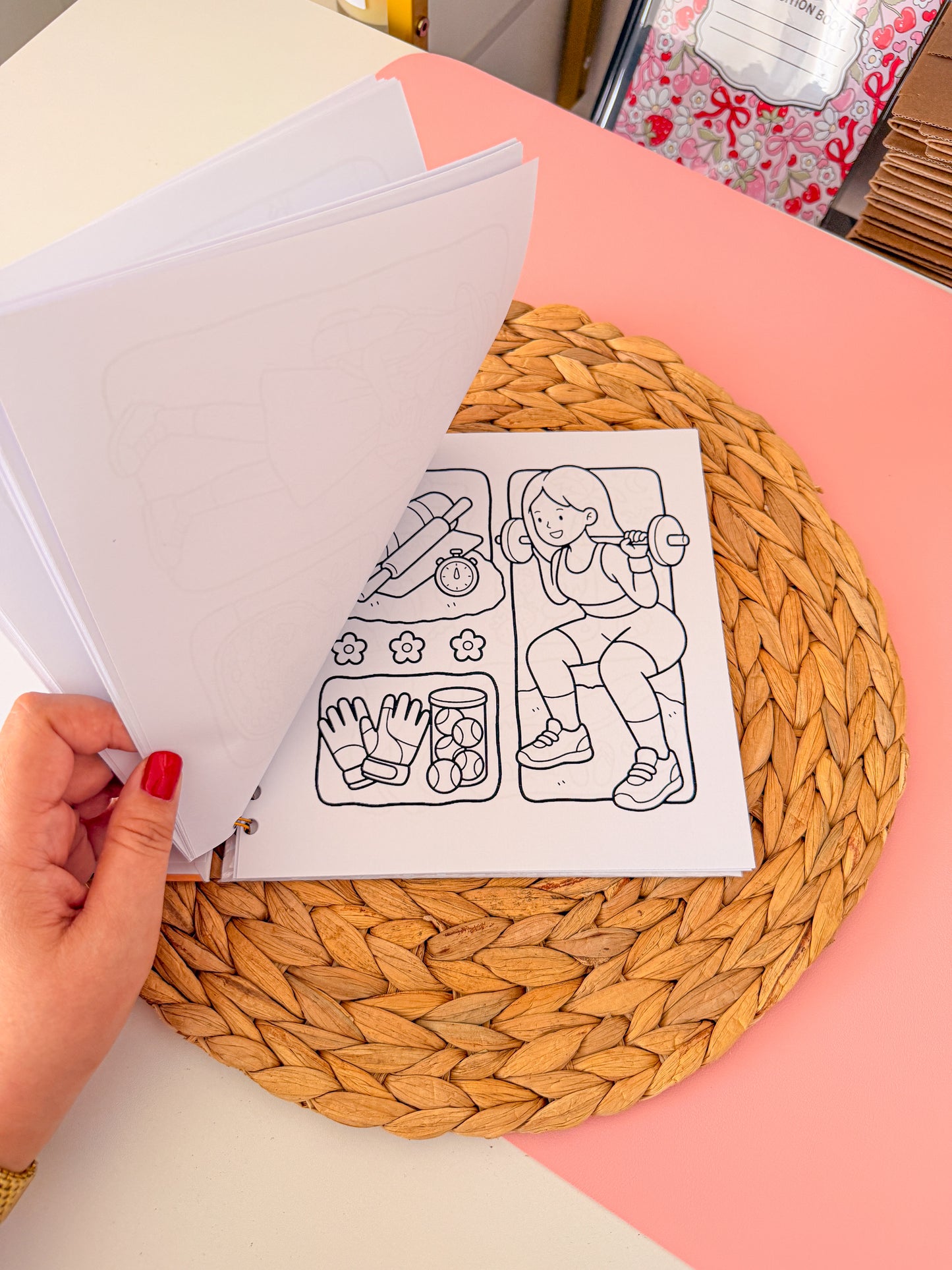 Coloring Book Girls Spaces