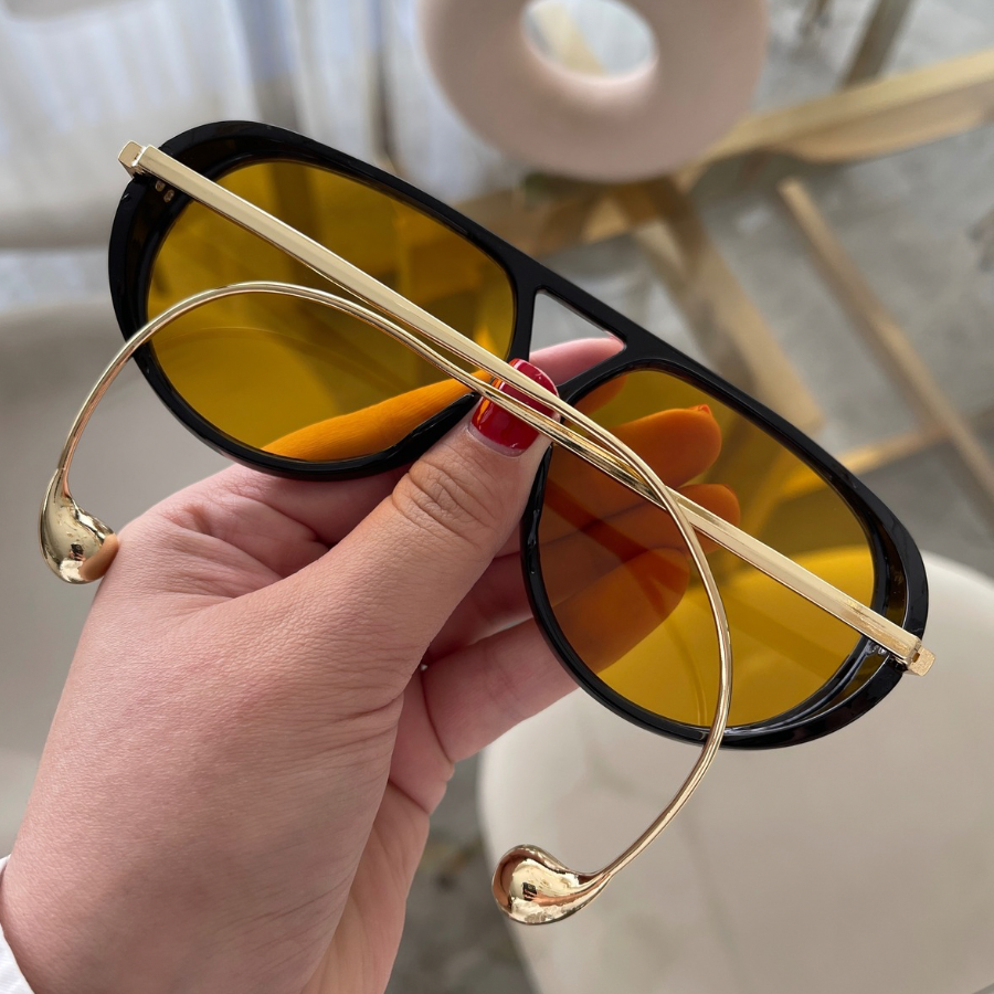 Lentes Tipo BV Naranja Gota