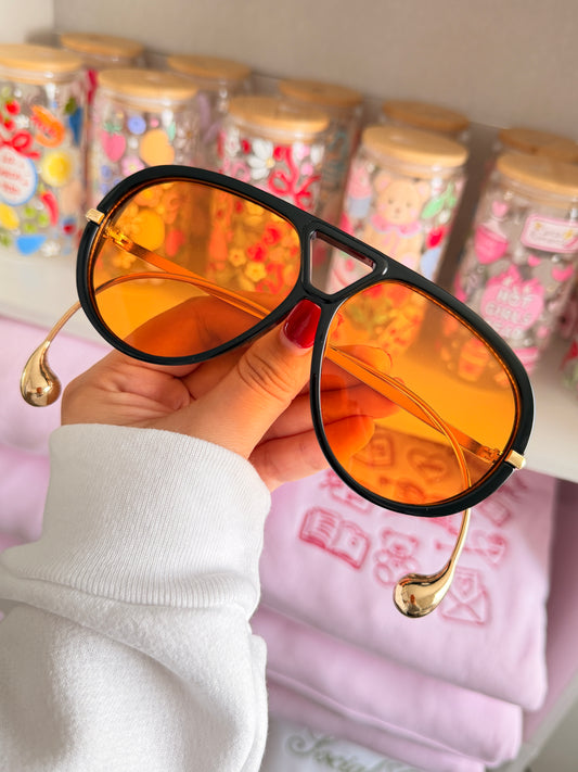 Lentes Tipo BV Naranja Gota