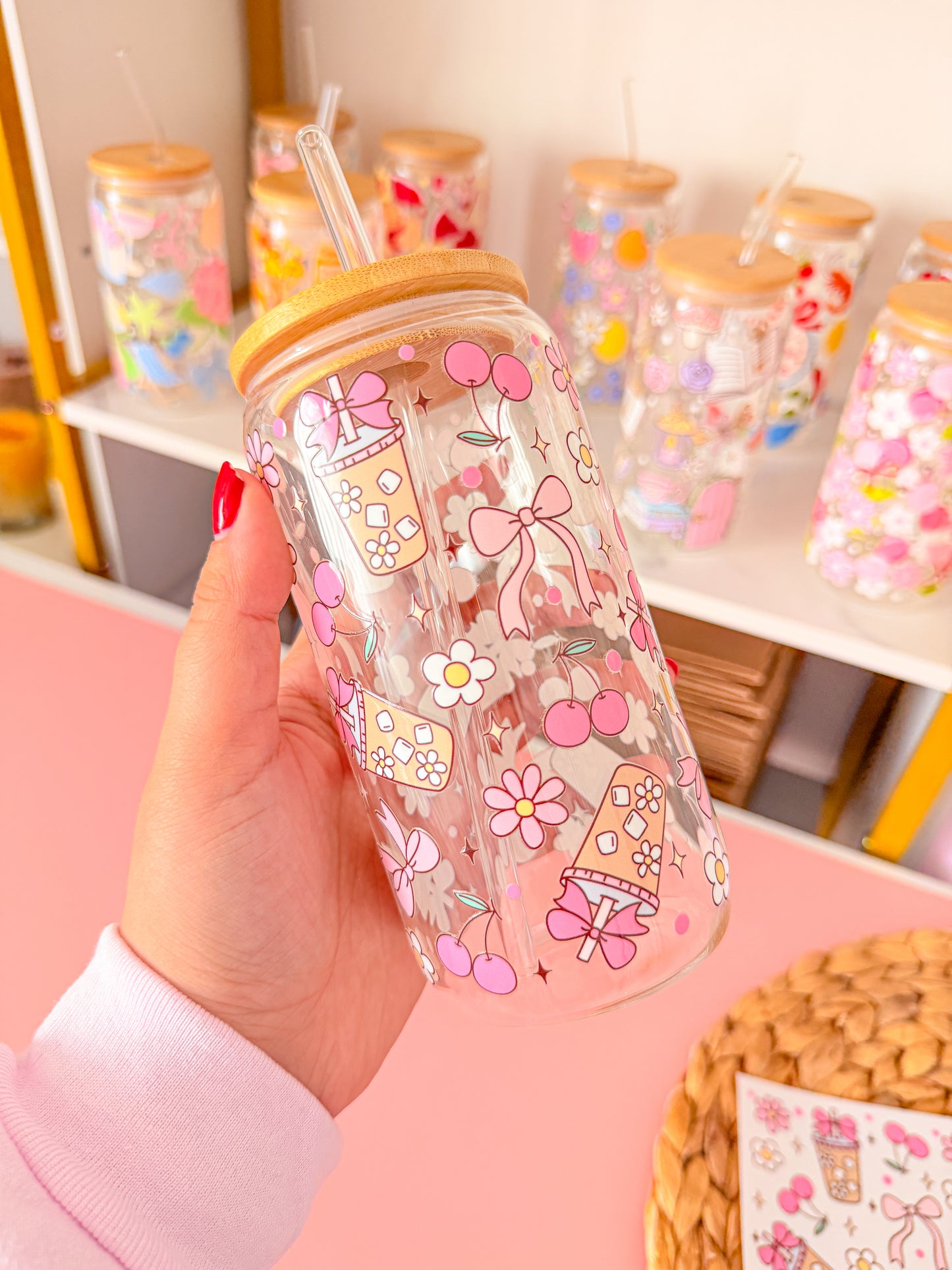Glass Drinkware Ice Coffe
