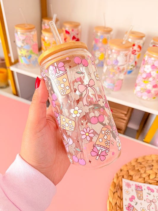 Glass Drinkware Ice Coffe