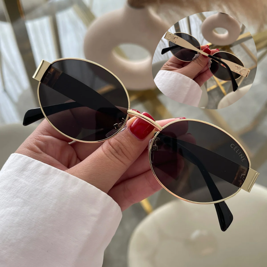 Lentes CL 011 Oval Dorados