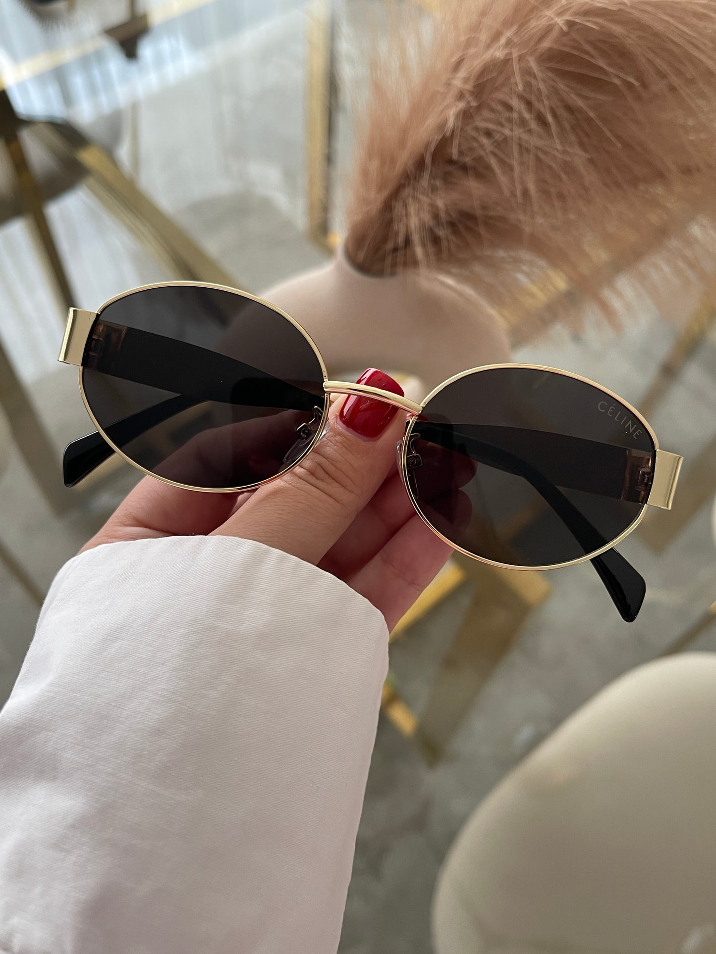 Lentes CL 011 Oval Dorados