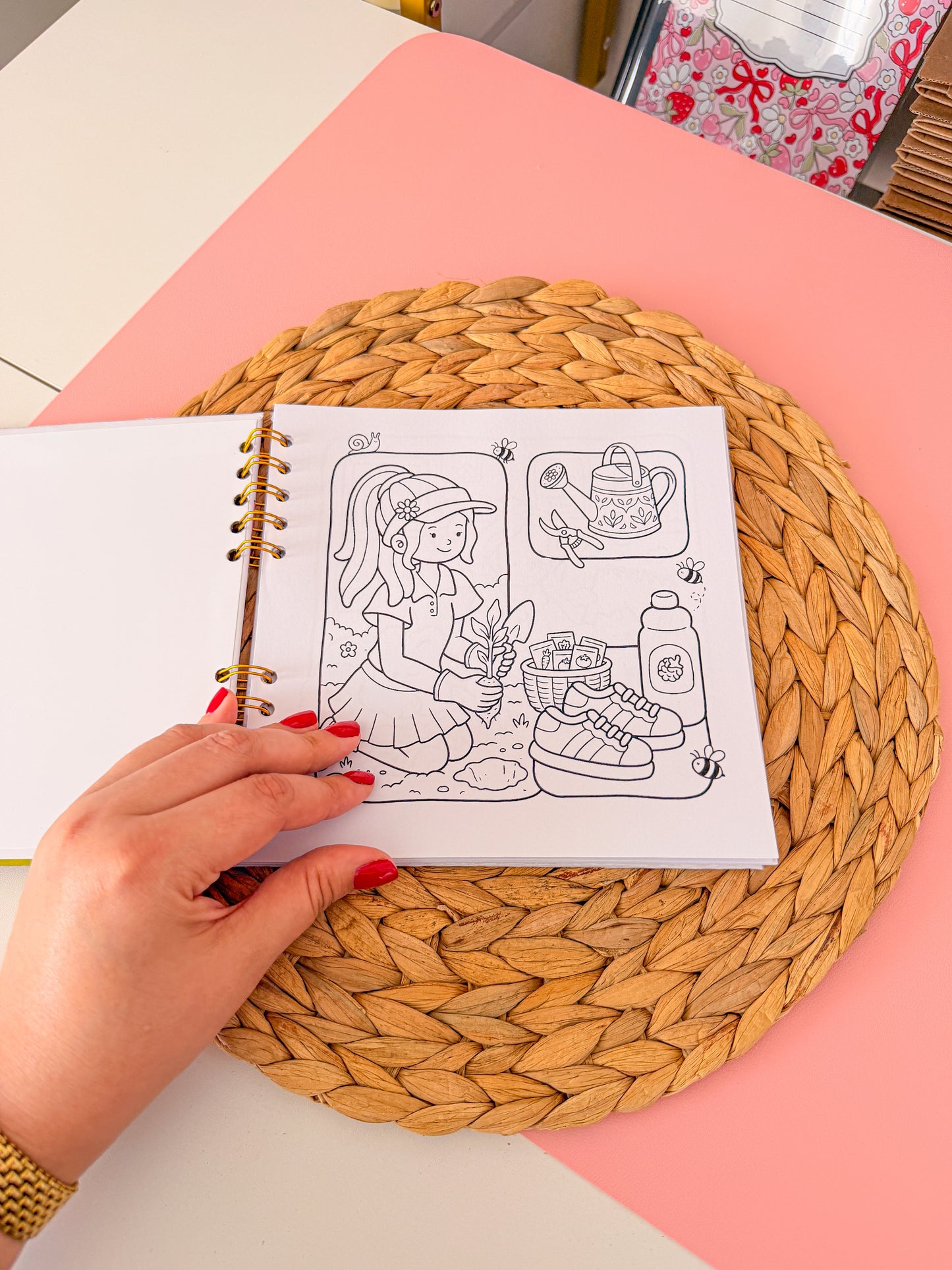 Coloring Book Girls Spaces