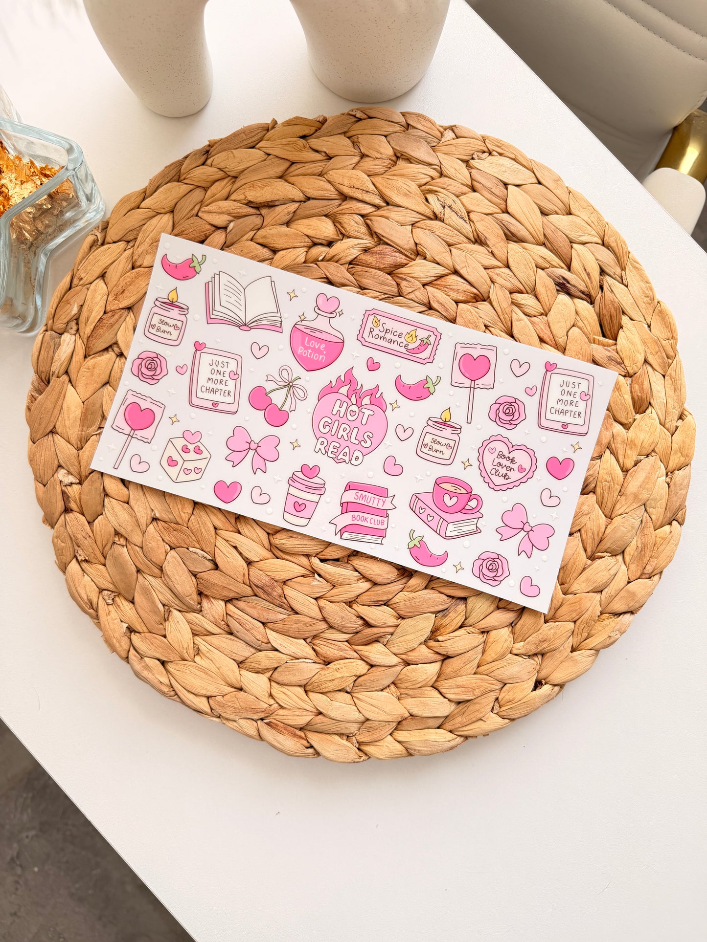 Glass Drinkware Book Lover