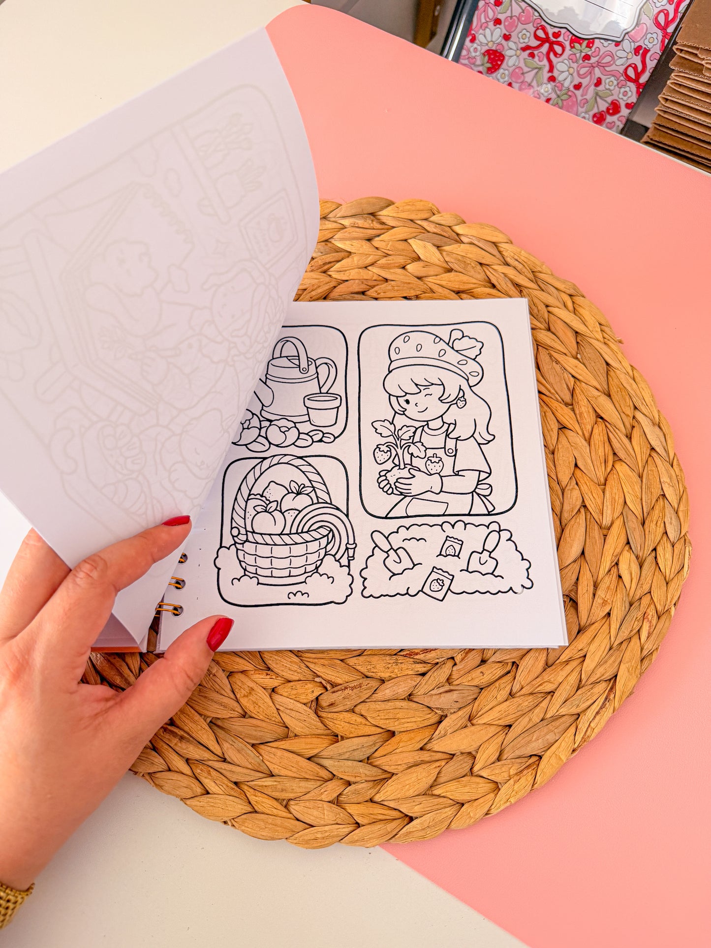 Coloring Book Girls Spaces