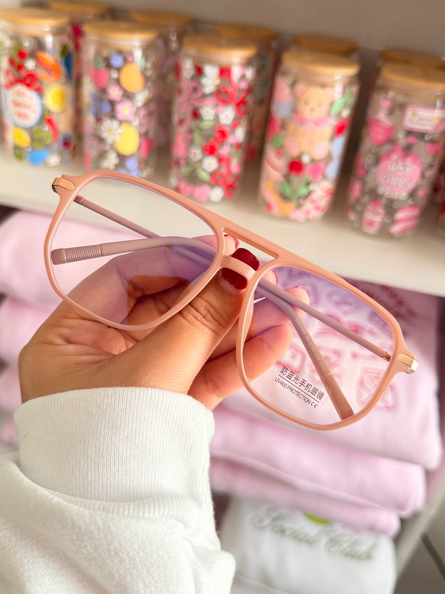 Lentes Nude + Cristal