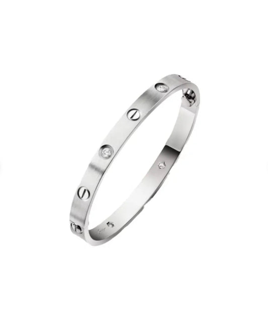 Pulsera CTR Brillo Plateado