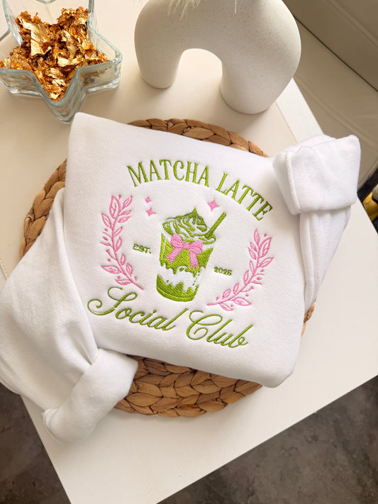 Hoodie Matcha Latte Social Club