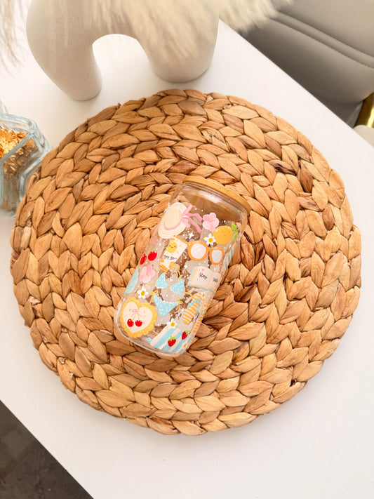 Glass Drinkware Summer Vibes