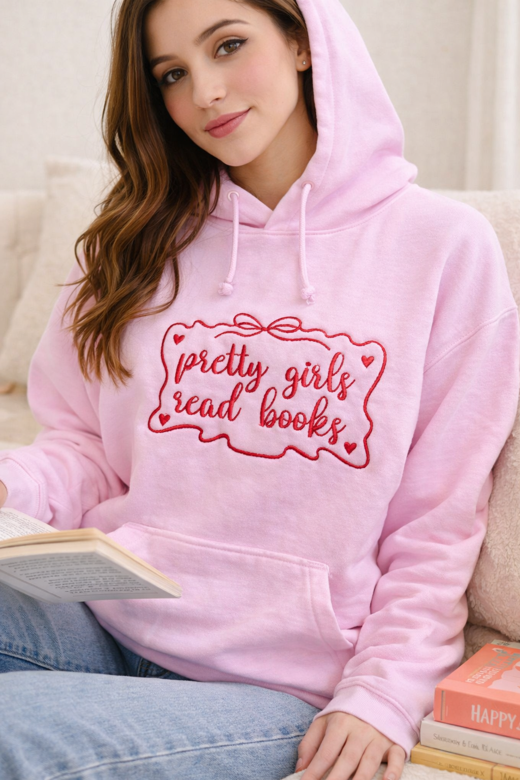 Hoodie Pretty Girls Read Books