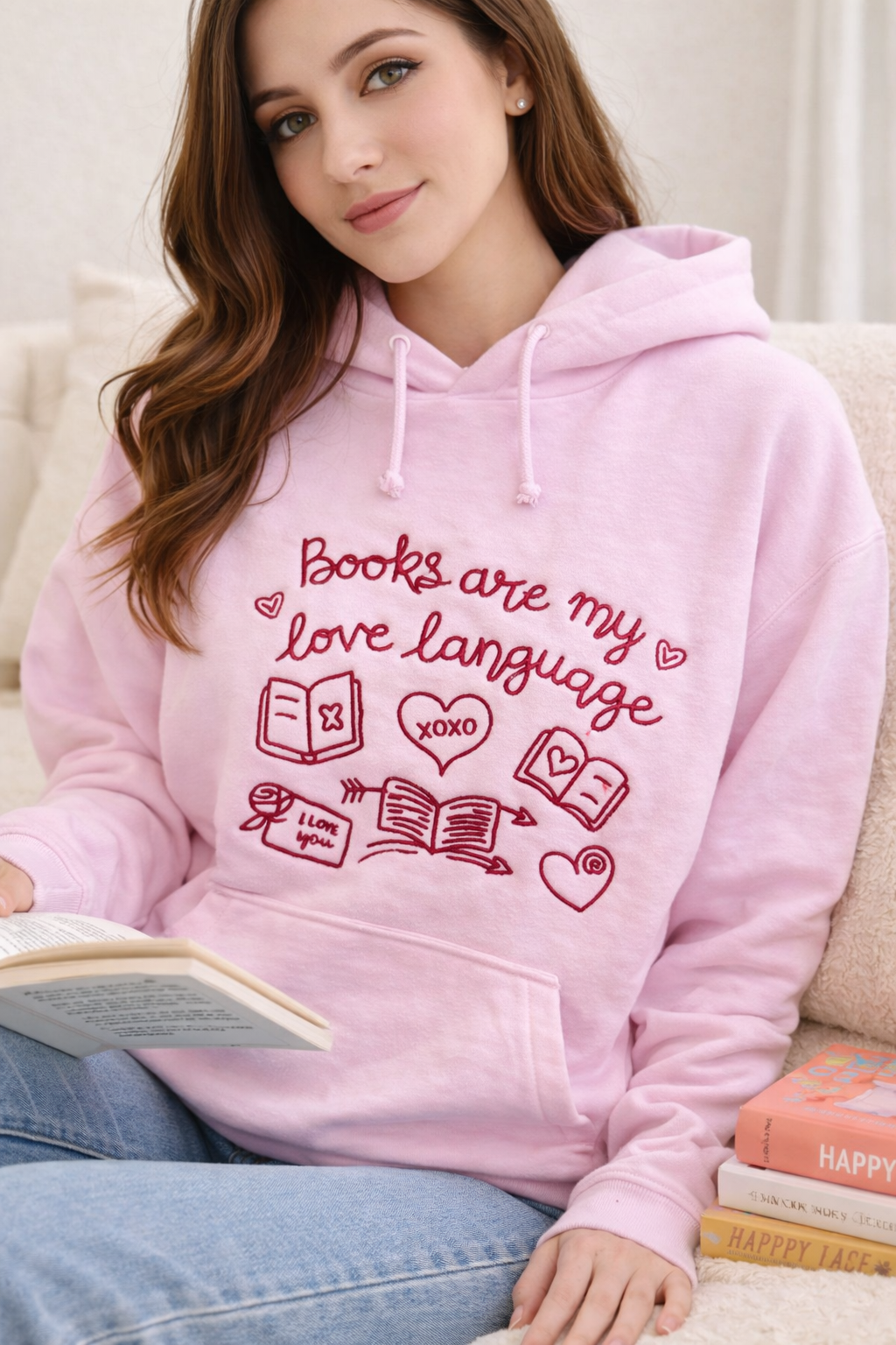 Hoodie Books Love Lenguage