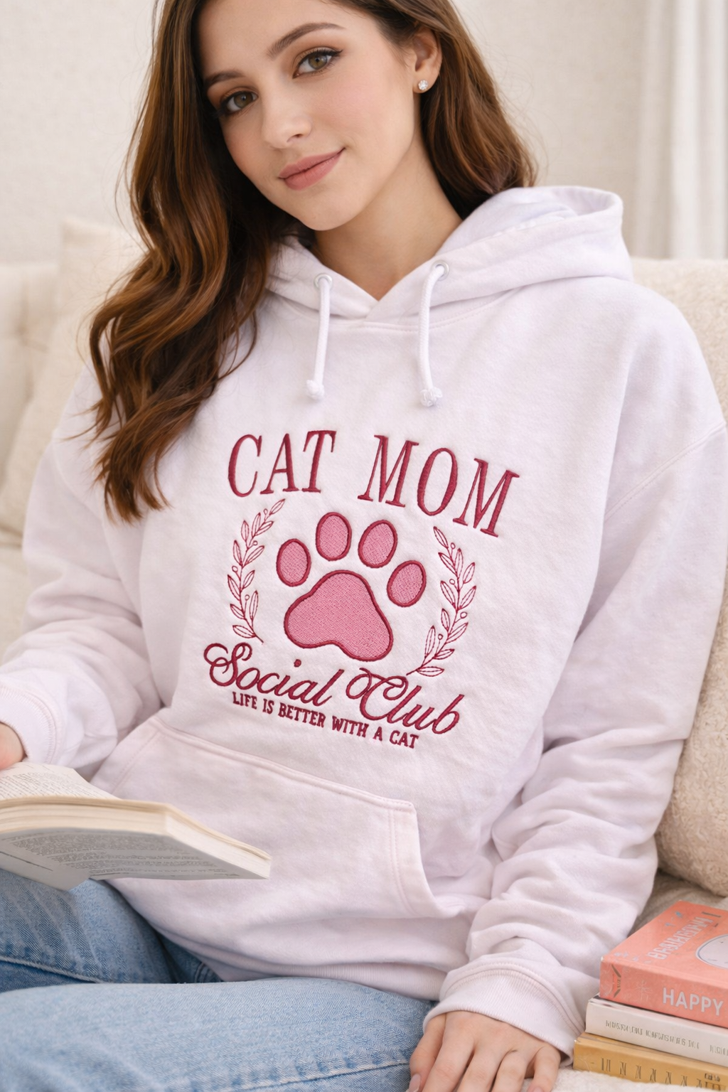 Hoodie Cat Mom